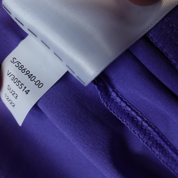 Athleta Arrival Straight Pant Womens Size 8 Ankle Drawstring Purple EUC - Picture 5 of 10